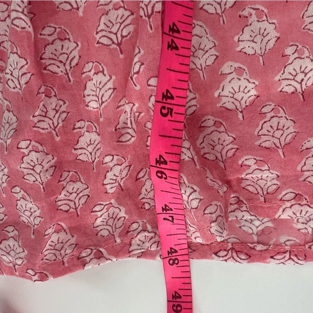 Pink Boho Embroidered Long Sleeve Maxi Dress - Picture 6 of 6